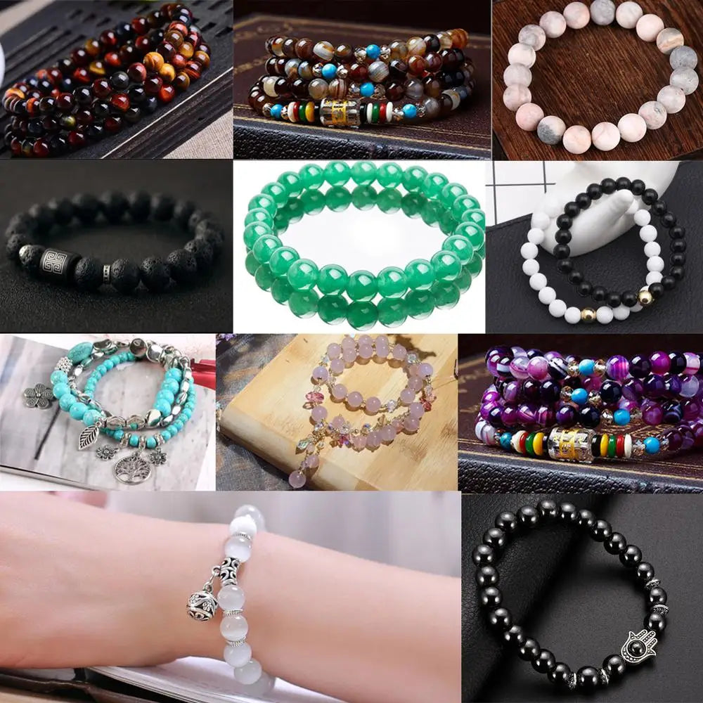 Natural Stone Beads – Tiger Eye, Amazonite, Lava, Turquoise & More for DIY Jewelry