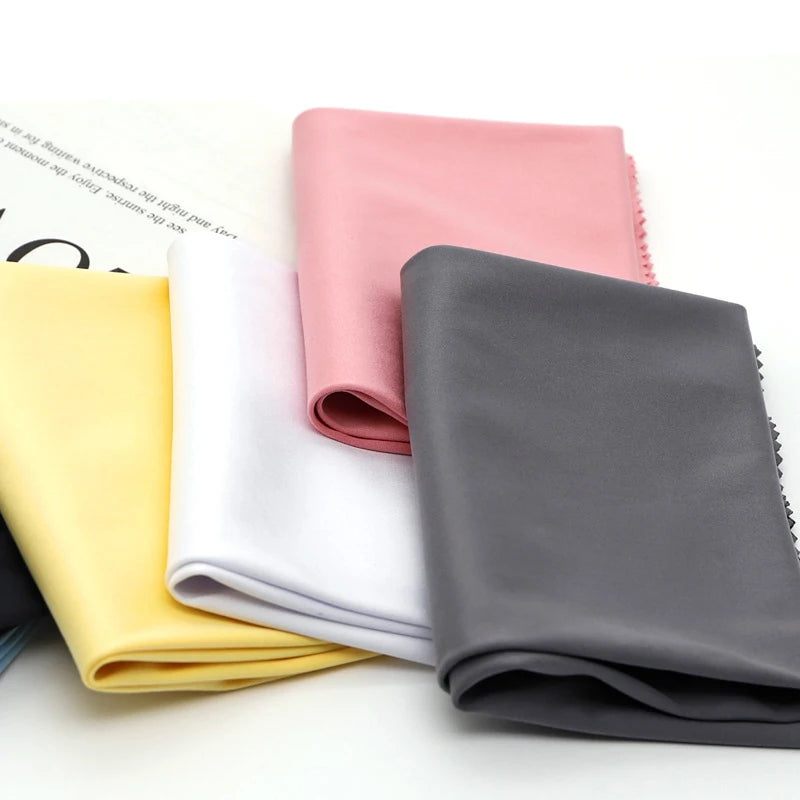 30x30cm Microfiber Cleaning Cloth Set - 5pcs Eyeglasses Cleaner Wipe (220gsm) - Various Colors