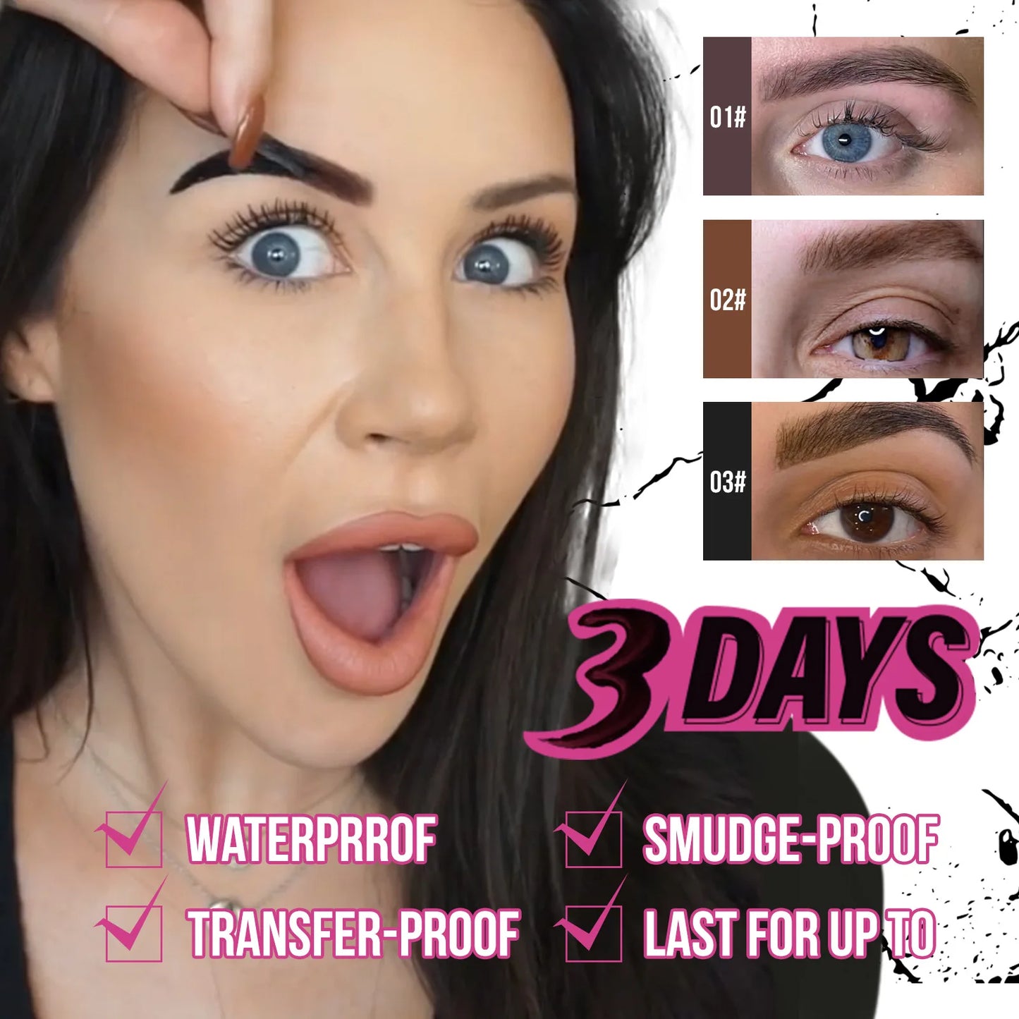 Peel-Off Eyebrow Tint Gel – Semi-Permanent, Waterproof Eyebrow Dye for Long-Lasting Color