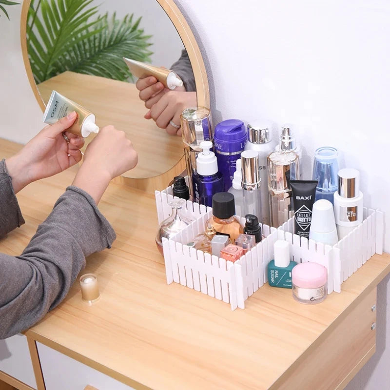 4PCS Adjustable Drawer Dividers – Organize Makeup, Socks, and Underwear Easily