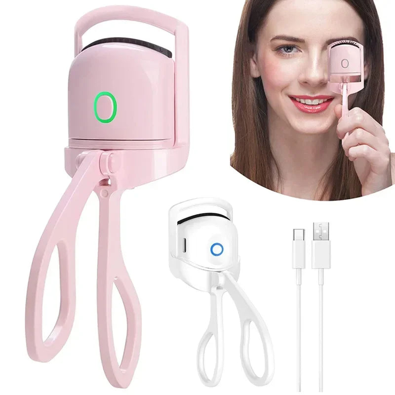 Electric Eyelash Curler – USB Rechargeable, Fast-Heating, and Long-Lasting Curl