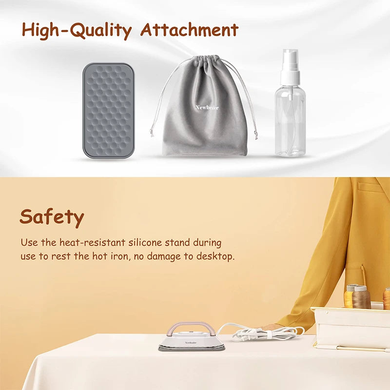 Mini Handheld Electric Dry Iron – Portable Travel Iron with Dual Voltage