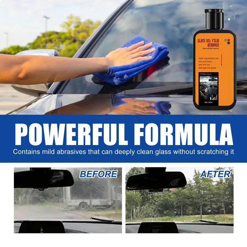 120ml Glass & Oil Film Remover – Spotless Windows Made Easy!