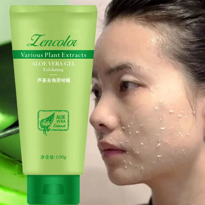 Exfoliating Aloe Vera Gel – Gentle Deep Cleansing for Face & Body