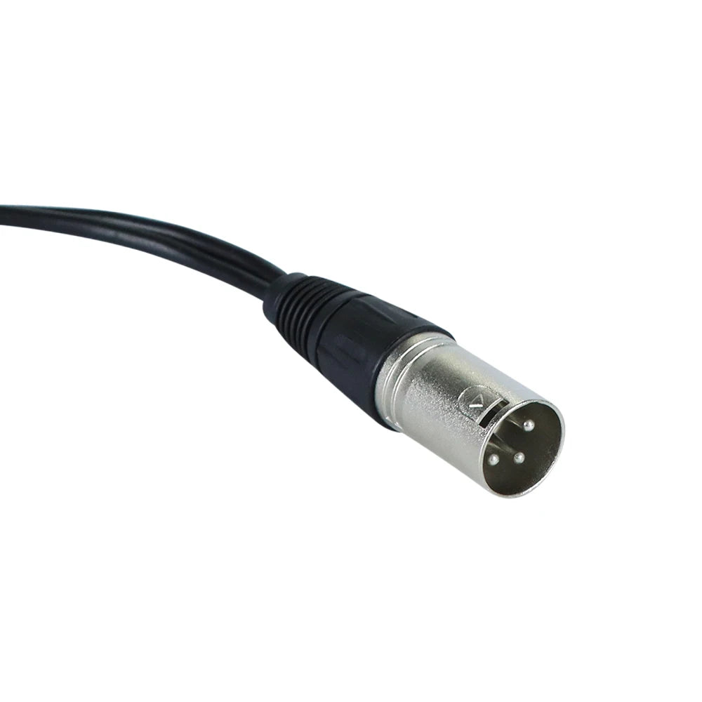 35CM 3-Pin XLR Audio Splitter Cable – 1 Male to 2 Female for Microphone & Mixer