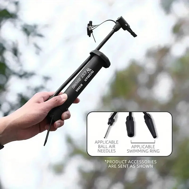 High-Efficiency Portable Bicycle Pump - Durable, Multi-Valve MTB & Balloon Inflator Essential Cycling Accessory For All Cyclists