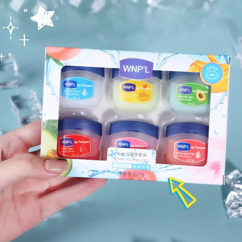 እርጥበታማ የከንፈር ቅባት ስብስብ - 4/6/8pcs፣ በተፈጥሮ እፅዋት ላይ የተመሰረተ ለተሰነጠቀ ከንፈር እንክብካቤ