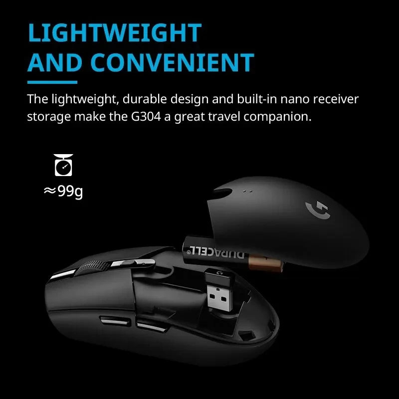 ሎጌቴክ G304 G305 ገመድ አልባ መዳፊት ጨዋታ ከፔሪፈራል ፕሮግራም ሊሰራ የሚችል የቢሮ ዴስክቶፕ ላፕቶፕ መዳፊት LOL