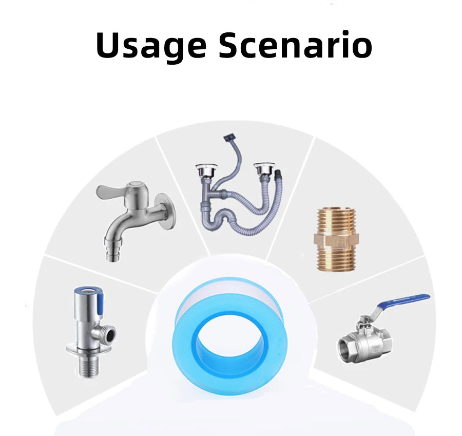Teflon Tape for Plumbing – 20m Industrial PTFE Sealant for Water and Gas Pipes