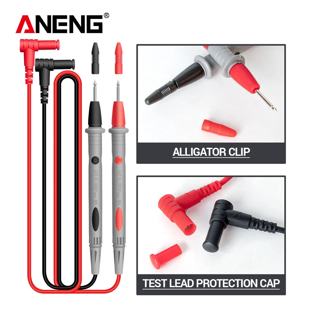 ANENG ST180 ዲጂታል ክላምፕ መልቲሜትር – 4000 ቆጠራዎች፣ AC Current፣ Voltage & NCV ሞካሪ