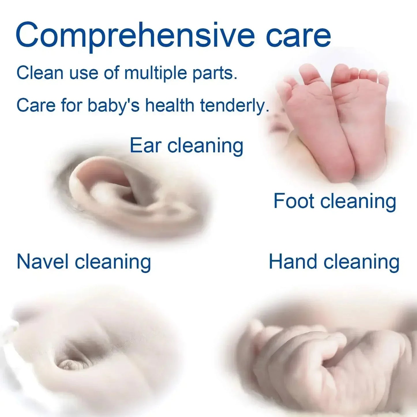 500 Double-Ended Cotton Swabs – Safe for Baby Care & Ear Cleaning