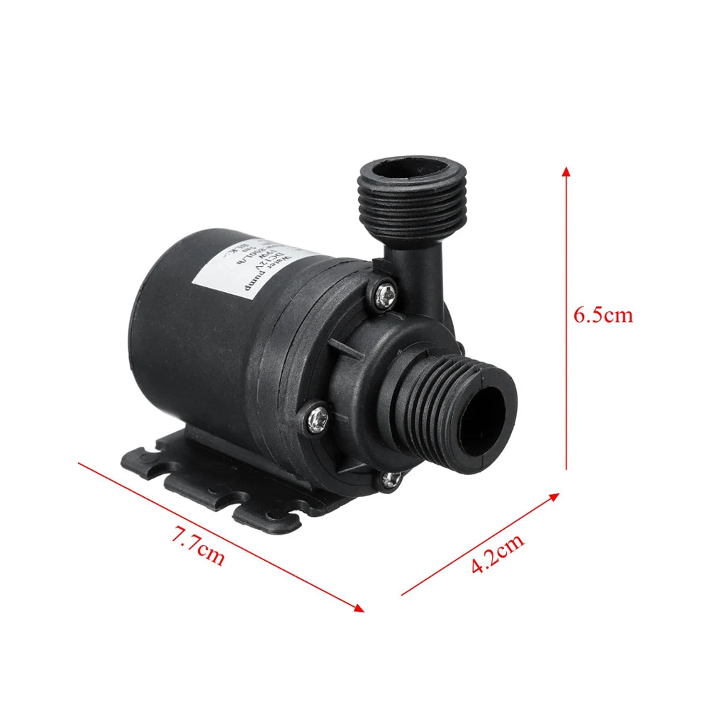 እጅግ በጣም ጸጥ ያለ 12 ቪ የውሃ ፓምፕ - 800L/H የውሃ ውስጥ የውሃ ገንዳዎች ፣ ኩሬዎች እና ፏፏቴዎች የሚገዛ ፓምፕ
