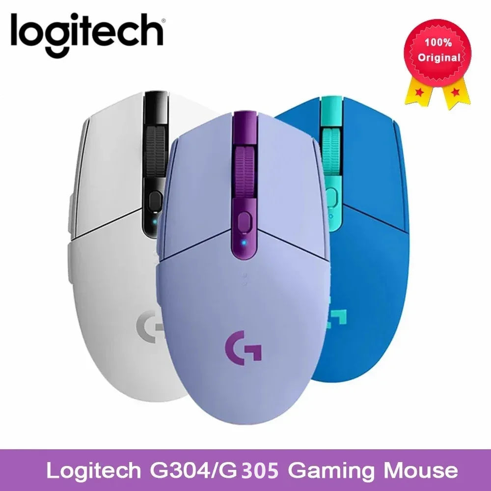 ሎጌቴክ G304 G305 ገመድ አልባ መዳፊት ጨዋታ ከፔሪፈራል ፕሮግራም ሊሰራ የሚችል የቢሮ ዴስክቶፕ ላፕቶፕ መዳፊት LOL