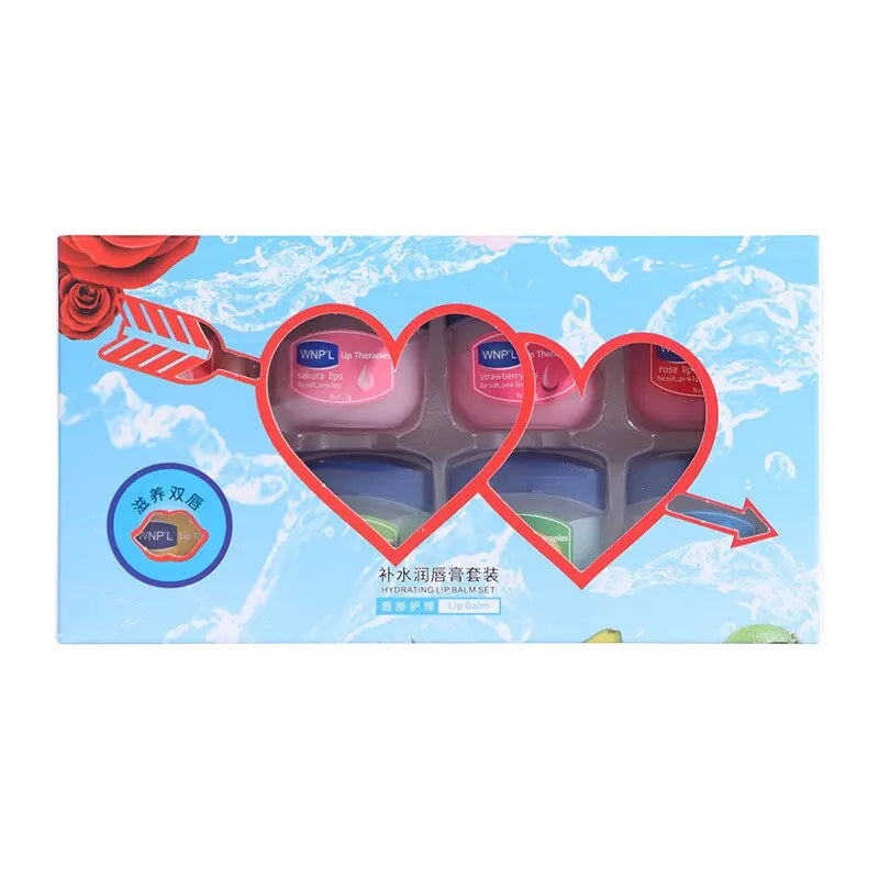 እርጥበታማ የከንፈር ቅባት ስብስብ - 4/6/8pcs፣ በተፈጥሮ እፅዋት ላይ የተመሰረተ ለተሰነጠቀ ከንፈር እንክብካቤ