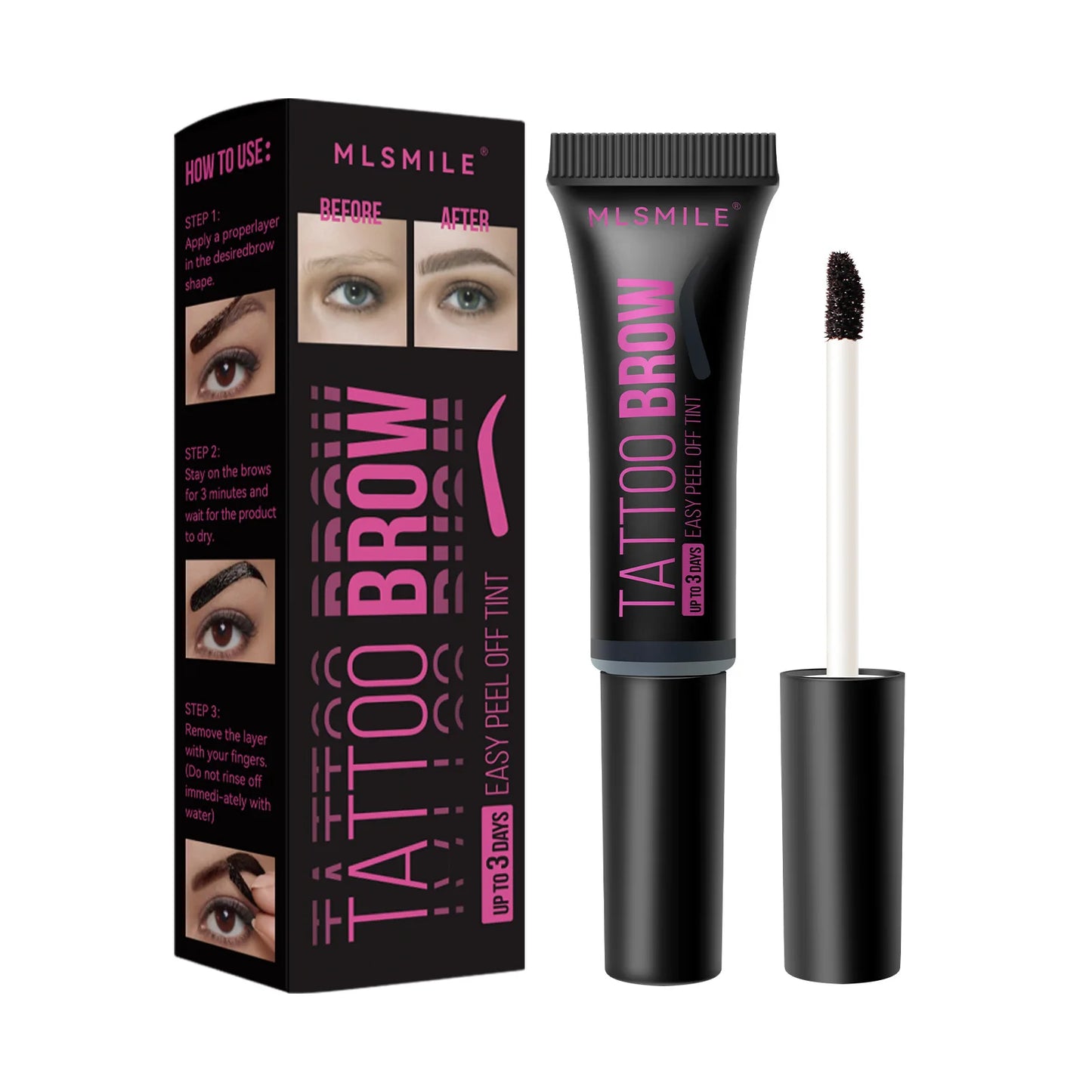 Peel-Off Eyebrow Tint Gel – Semi-Permanent, Waterproof Eyebrow Dye for Long-Lasting Color