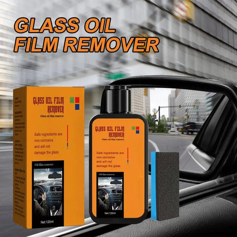 120ml Glass & Oil Film Remover – Spotless Windows Made Easy!
