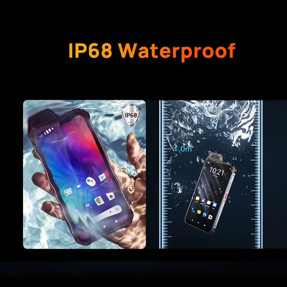 UNIWA W888 Rugged Smartphone – ፍንዳታ ማረጋገጫ፣ IP68 ውሃ የማይገባ፣ አንድሮይድ 11፣ 6.3 ኢንች ኤችዲ ስክሪን፣ 5000mAh ባትሪ