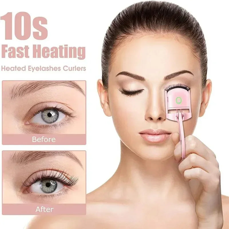 Electric Eyelash Curler – USB Rechargeable, Fast-Heating, and Long-Lasting Curl
