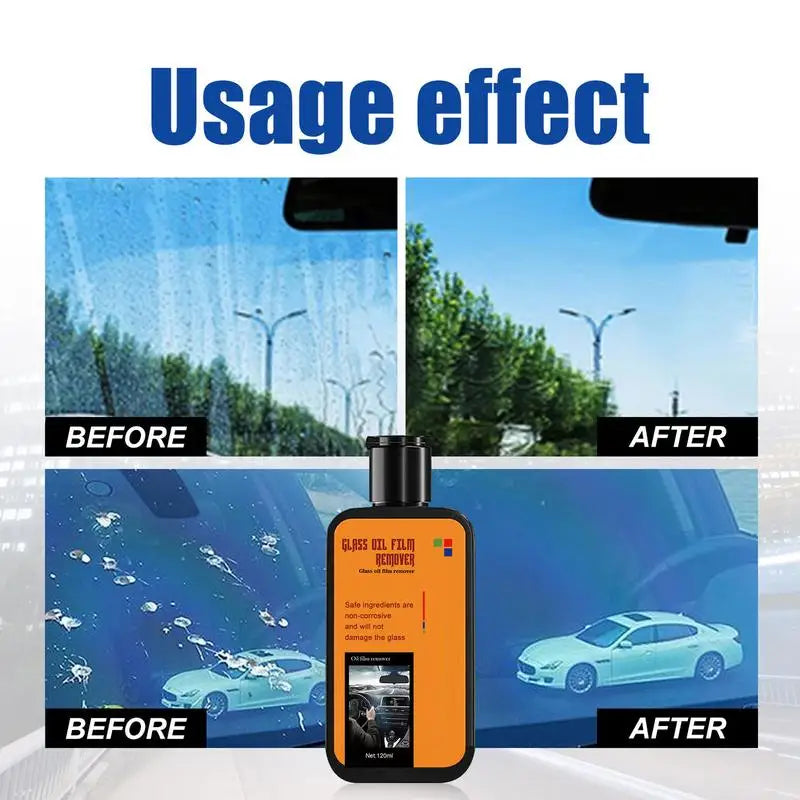 120ml Glass & Oil Film Remover – Spotless Windows Made Easy!
