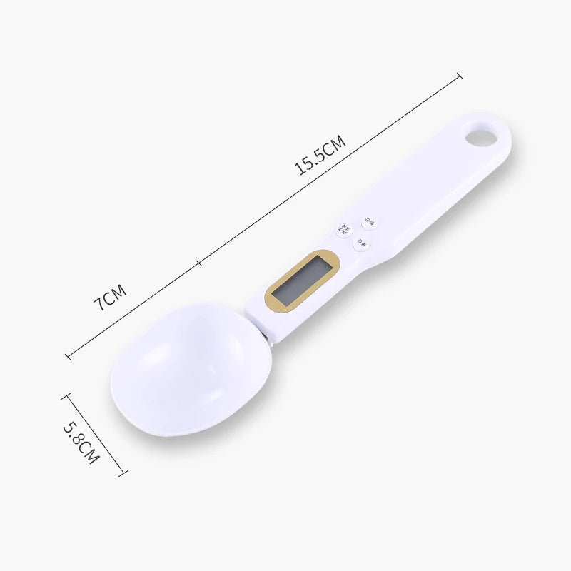አነስተኛ ዲጂታል ማንኪያ ልኬት - LCD የምግብ ልኬት ለትክክለኛ 0.1-500g መለኪያዎች