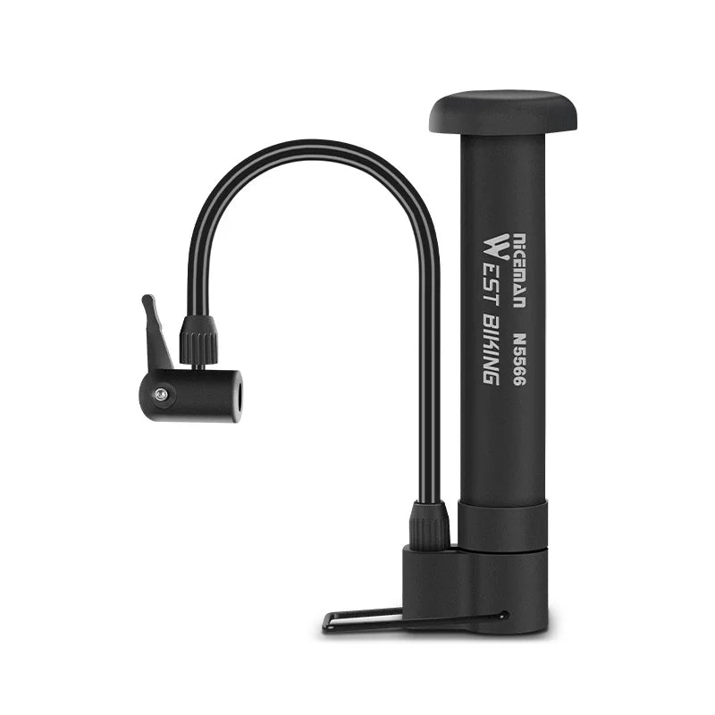 High-Efficiency Portable Bicycle Pump - Durable, Multi-Valve MTB & Balloon Inflator Essential Cycling Accessory For All Cyclists