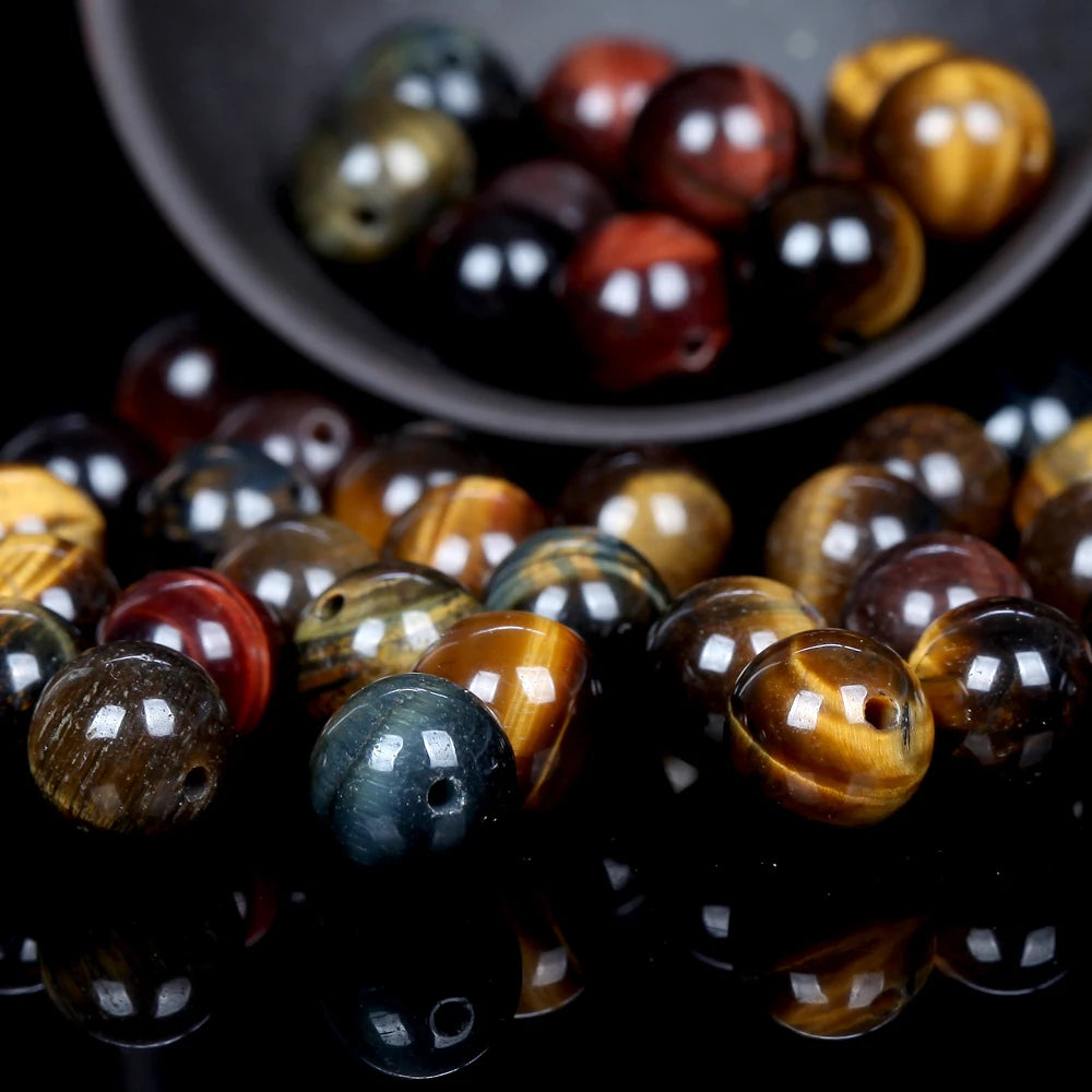 Natural Stone Beads – Tiger Eye, Amazonite, Lava, Turquoise & More for DIY Jewelry