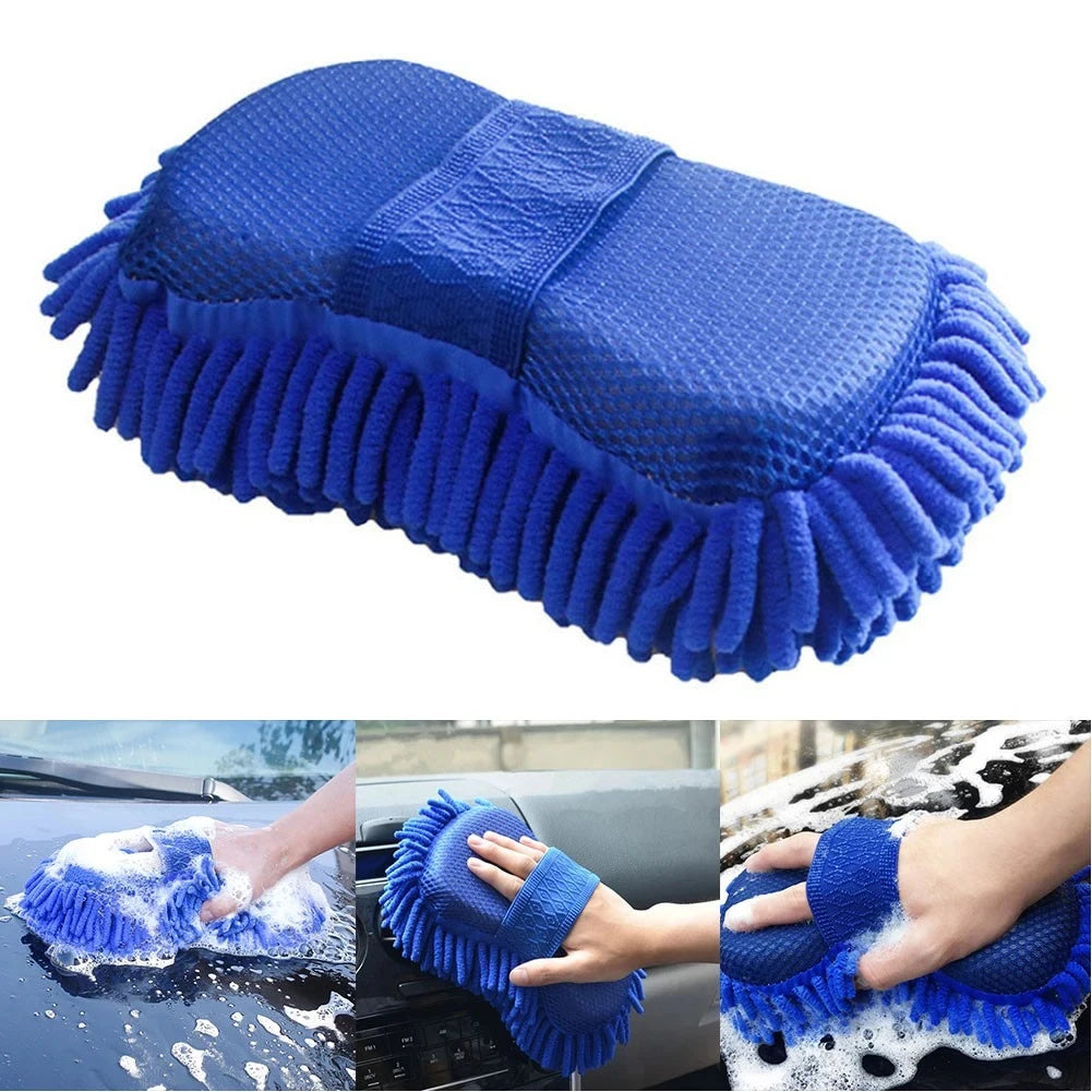 ለስላሳ ማይክሮፋይበር Chenille ማጠቢያ ብሩሽ - የመኪና አካል ማጽዳት እና ዝርዝር ስፖንጅ