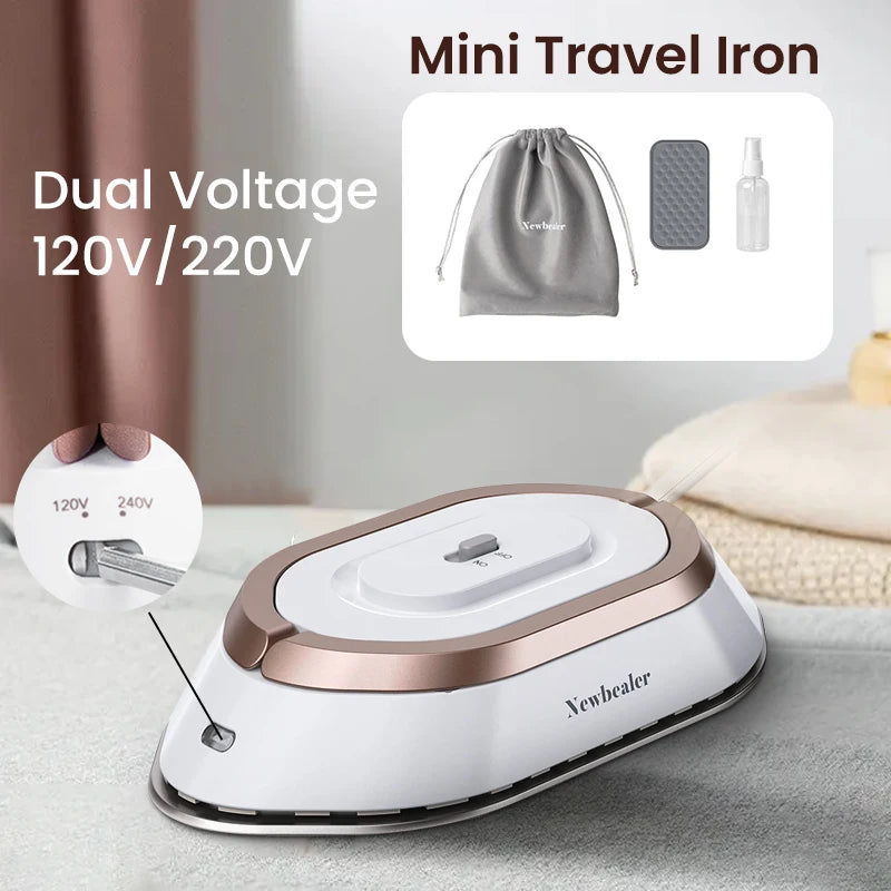 Mini Handheld Electric Dry Iron – Portable Travel Iron with Dual Voltage