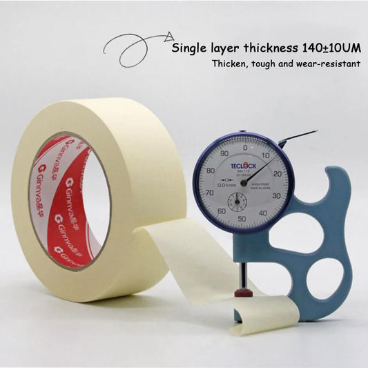 20m Masking Tape – 6mm-50mm Adhesive Crepe Paper for Painting, Drawing, and DIY Projects