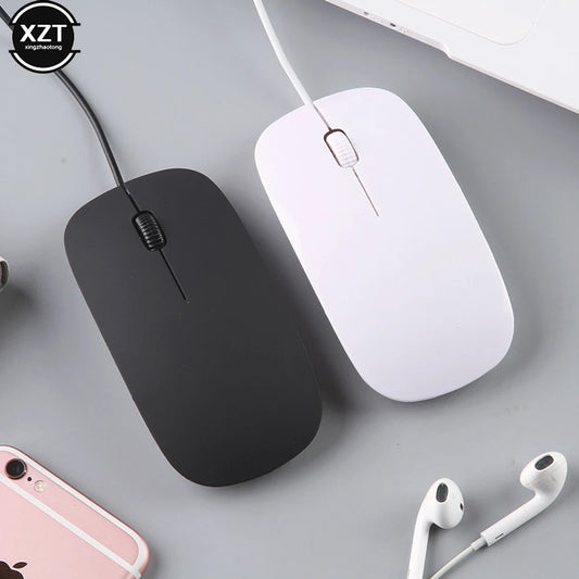 Ergonomic 2.4GHz ባለገመድ መዳፊት - Ultrathin USB Mouse ለንግድ እና ለቢሮ አጠቃቀም፣ 1.2ሜ ገመድ