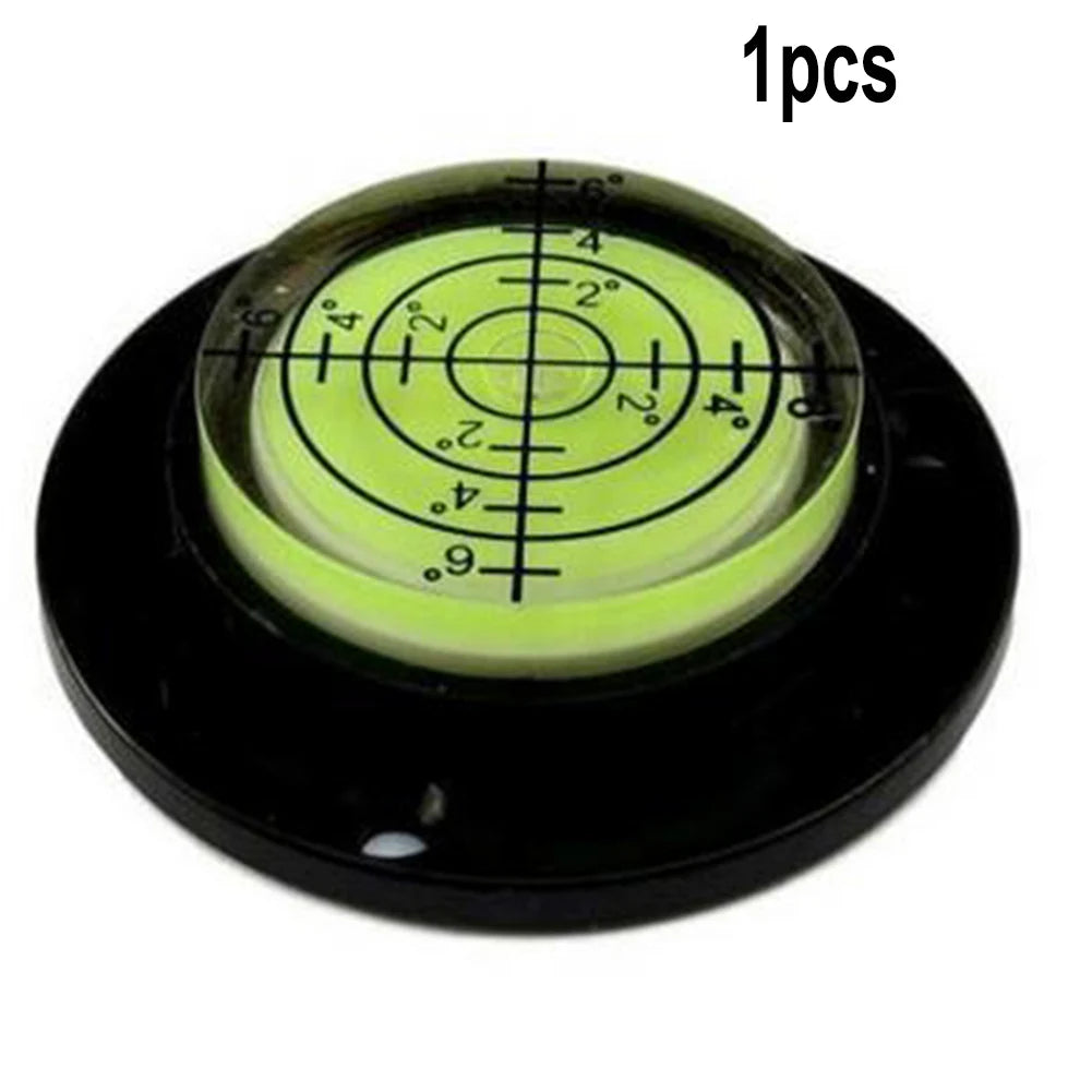 High Precision 50x12mm Round Bubble Level - Bulls Eye Spirit Level for Desktop & Woodwork