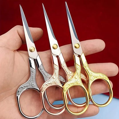 Colorful Stainless Steel Sewing Shears - For Fabric, Thread & Embroidery