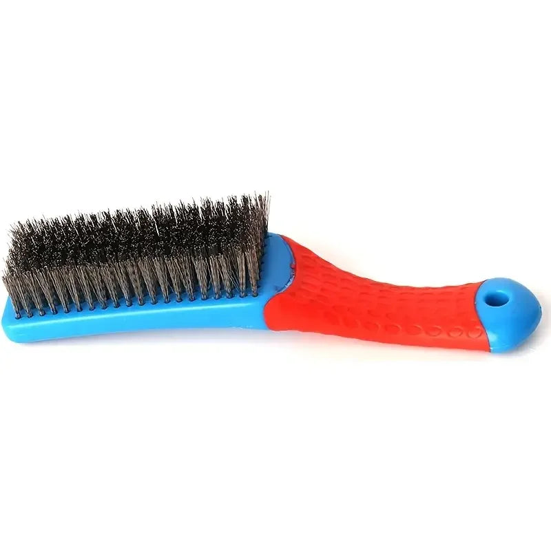 Heavy-Duty Wire Brush with Stainless Steel Bristles – Ideal for Rust, Paint, and Dirt Removal