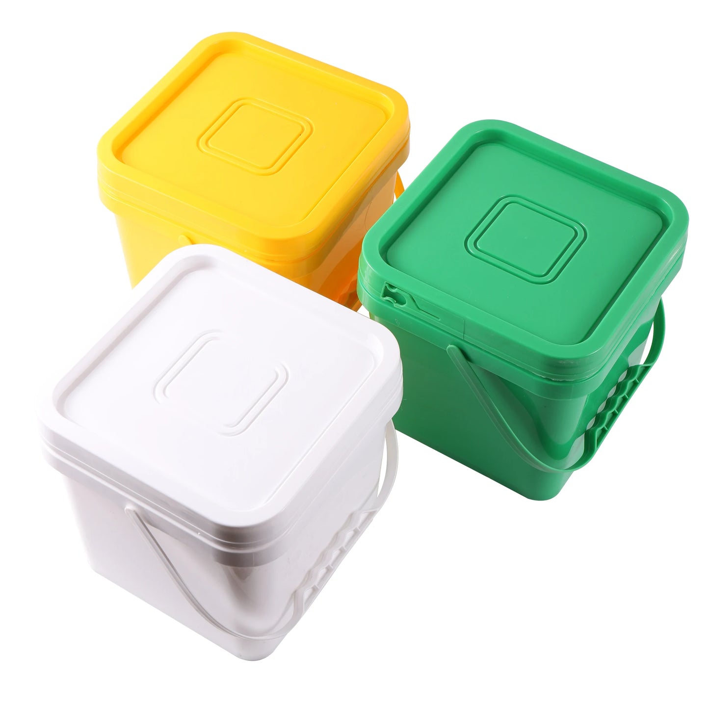 High Quality 5L Hand-Held Bucket Lid Paint bucket Outdoor Color Multi-functional Food Storage Color Mixing Plastic Barrel