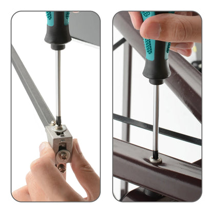 Magnetic Multifunctional Screwdriver – Flat and Phillips Head, Anti-Slip Handle for Household Use