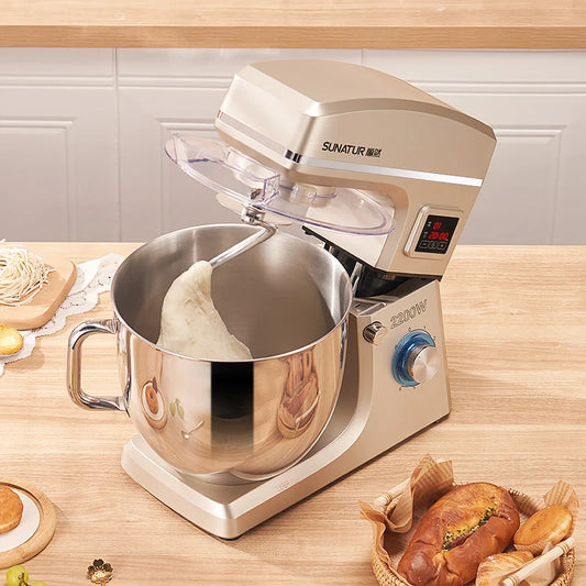 Sunatur 10L Stand Mixer – 2200W የኤሌክትሪክ ወጥ ቤት ቀላቃይ ለዶፍ፣ ለመጋገር እና ለሌሎችም