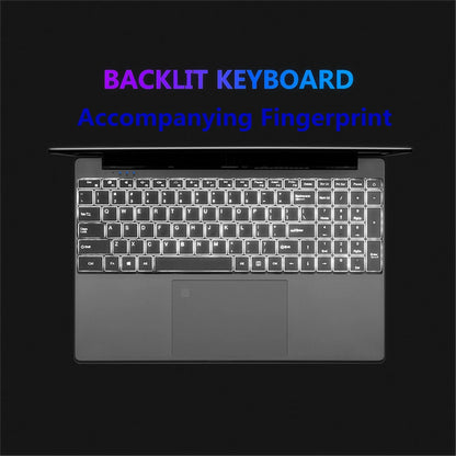 Carbayta Ultrabook Laptop – Windows 10/11 Pro፣ 12GB RAM፣ SSD Options (128GB-1TB)፣ 5G WiFi እና ብሉቱዝ