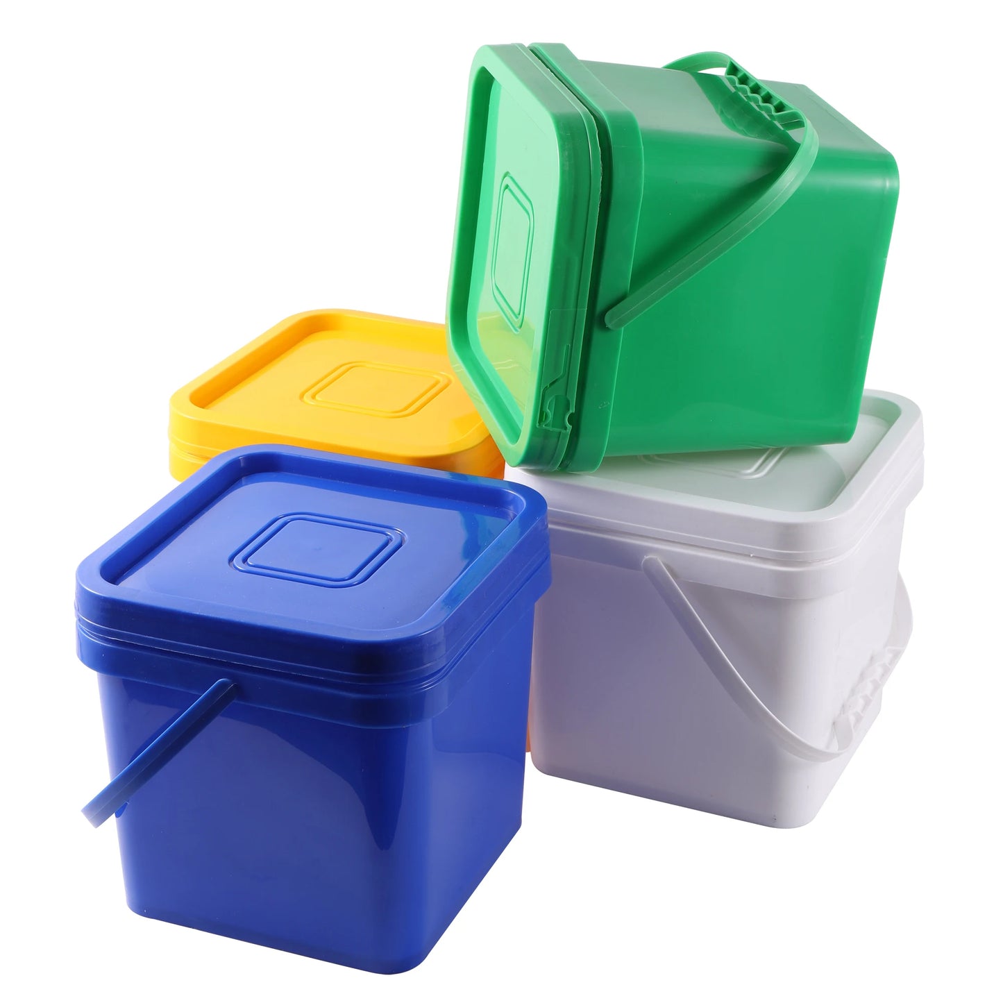 High Quality 5L Hand-Held Bucket Lid Paint bucket Outdoor Color Multi-functional Food Storage Color Mixing Plastic Barrel