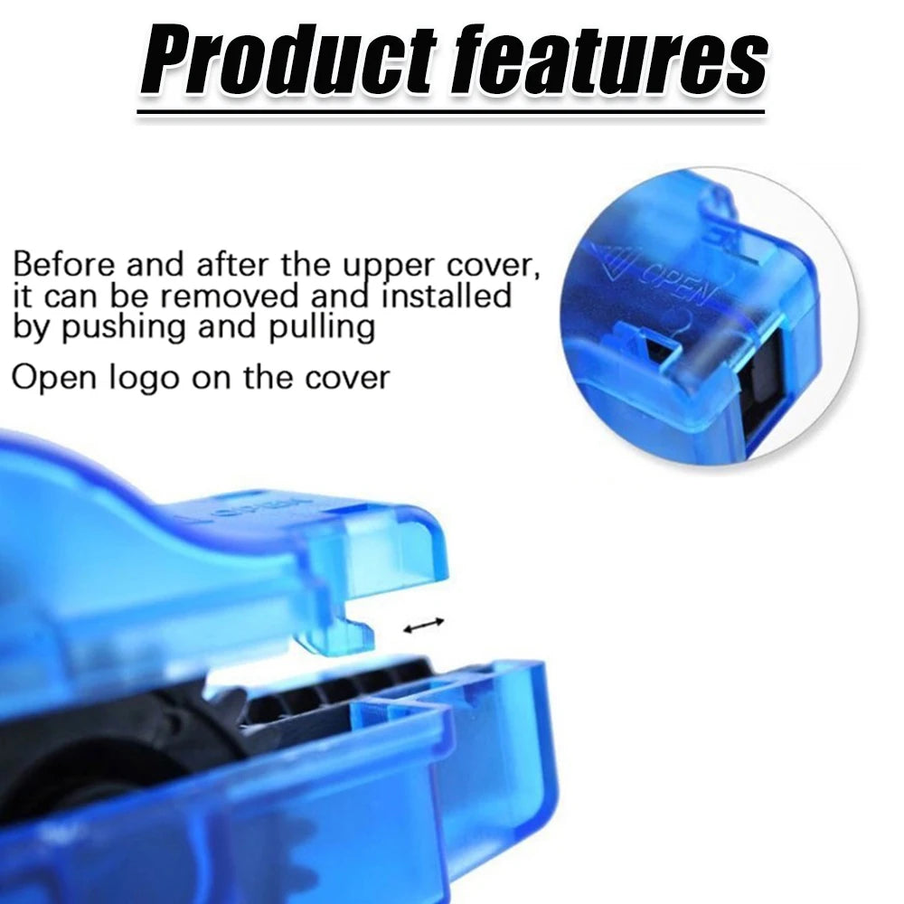 Bicycle Chain Cleaner Set – 3D Brush & Wash Tool for MTB & Road Bikes