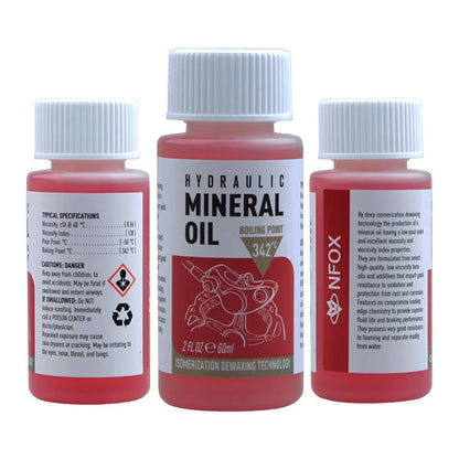Original Mineral Oil Brake Fluid for Hydraulic Disc Brakes – Compatible with Mountain & Electric Bikes