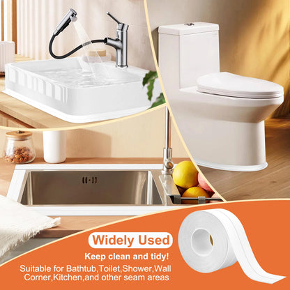 Waterproof Self-Adhesive Caulk Tape – Ideal for Sealing Bathtubs, Toilets, and Kitchen Surfaces