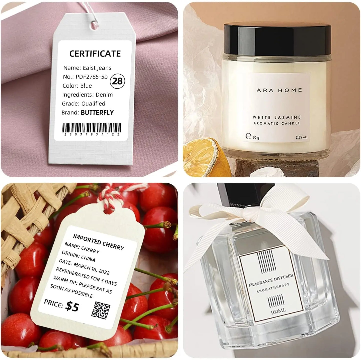 NiiMBOT B21 B3S B1 ክብ መለያ ማተሚያ ተለጣፊ በራስ የሚለጠፍ የሙቀት ውሃ መከላከያ ዲጂታል ቁጥር ኬክ ማኅተም የሚለጠፍ ወረቀት