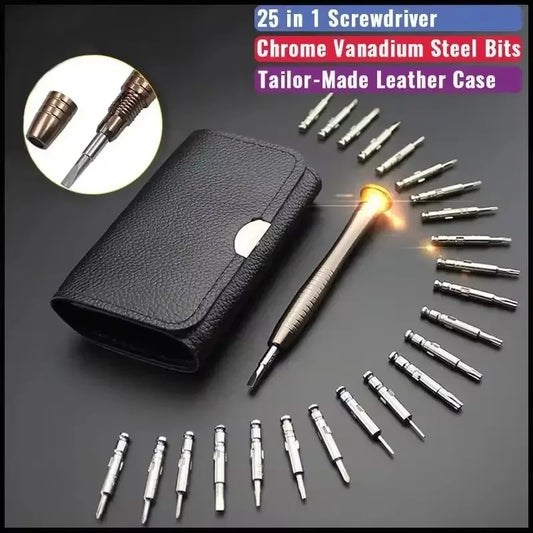 25-in-1 Precision Screwdriver Set – Ideal for Mobile Phone, Laptop, and Electronics Repair
