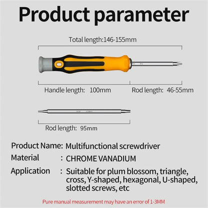 12-in-1 Magnetic Screwdriver Set – Precision Tool with Cross & Flat Heads