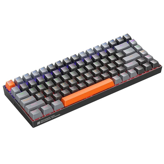 Machenike K500A-B84 ሜካኒካል ቁልፍ ሰሌዳ - 75% TKL ሙቅ-ተለዋዋጭ ባለገመድ የጨዋታ ቁልፍ ሰሌዳ ባለ 6 ቀለም የጀርባ ብርሃን"