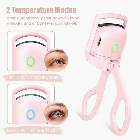 Electric Eyelash Curler – USB Rechargeable, Fast-Heating, and Long-Lasting Curl