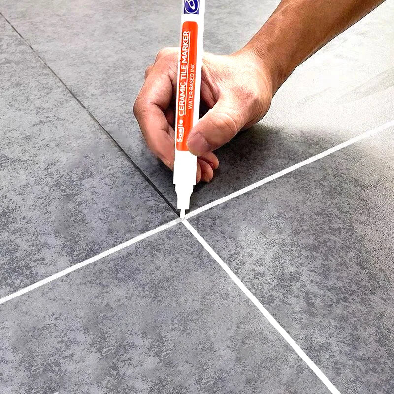 Waterproof White Grout Marker Pen – Seam Repair for Tiles and Bathroom Floors (1-3 Pack)