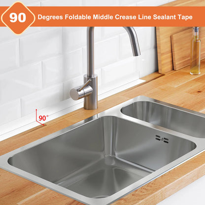 Waterproof Self-Adhesive Caulk Tape – Ideal for Sealing Bathtubs, Toilets, and Kitchen Surfaces