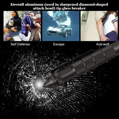 Multipurpose Tactical Pen – Self-Defense Tool & Glass Breaker with Ballpoint Writing