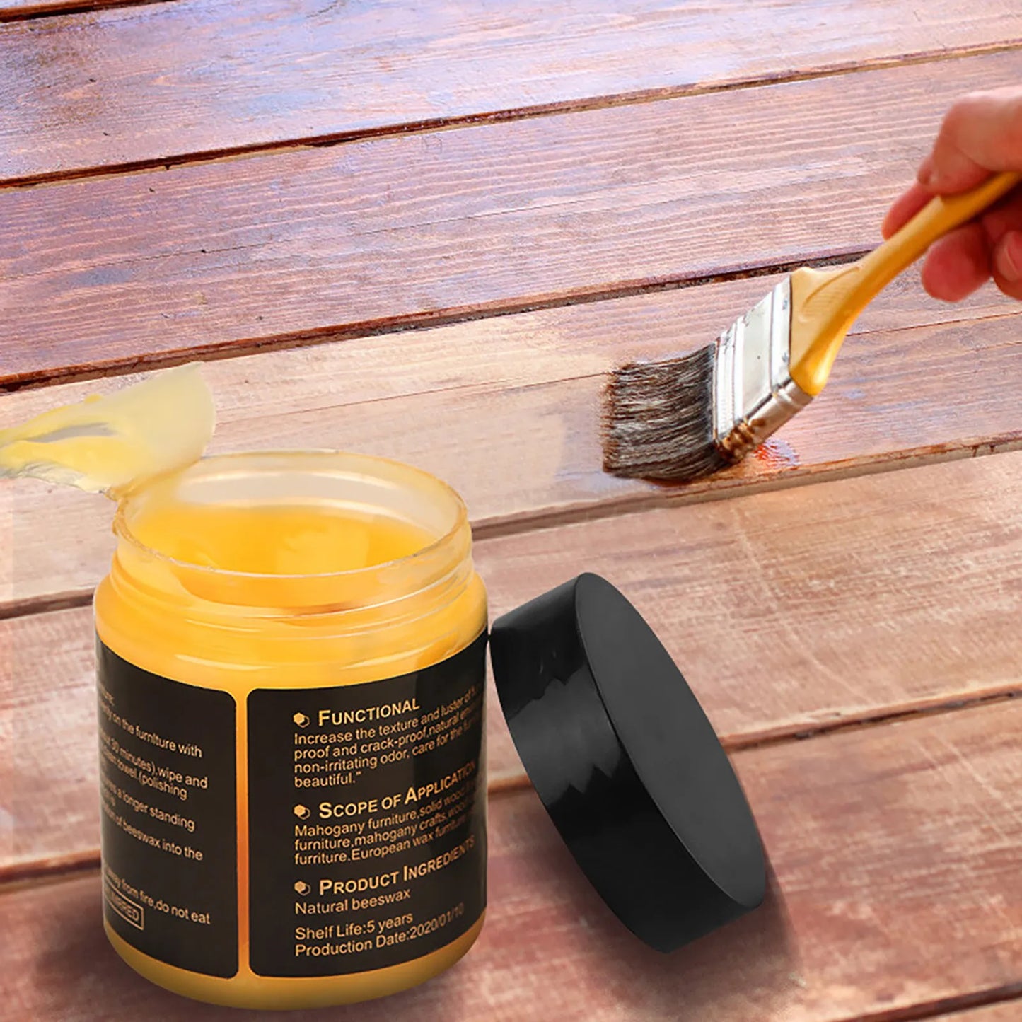 Wooden Furniture Beeswax – Polishing & Care Wax for Wood Furniture & Floors